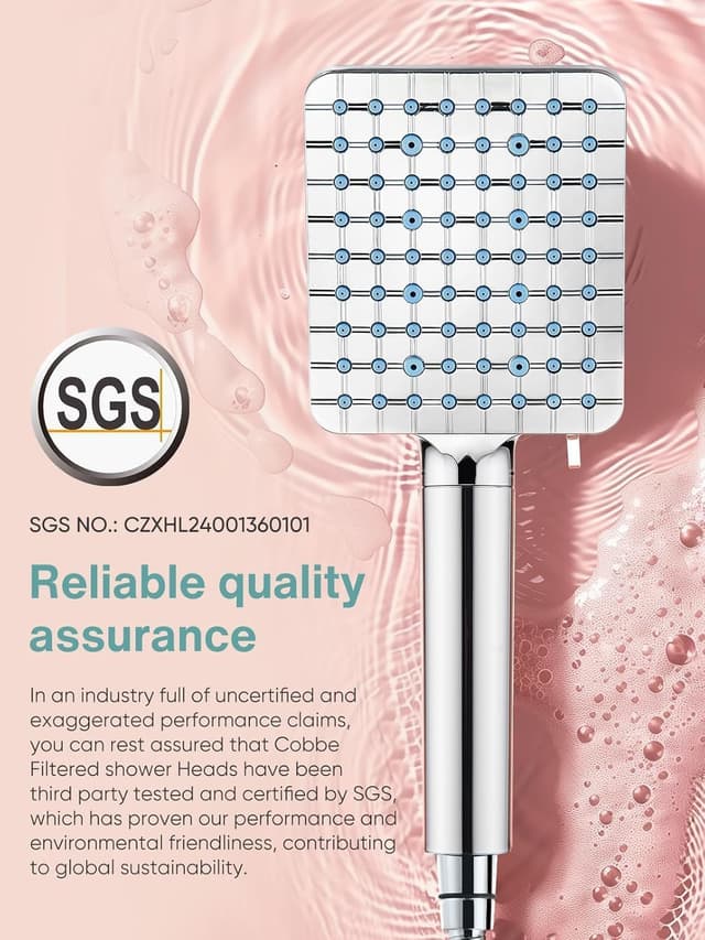 Thumbnail 6 de Cobbe Hard Water Filter Shower Head 20-stage