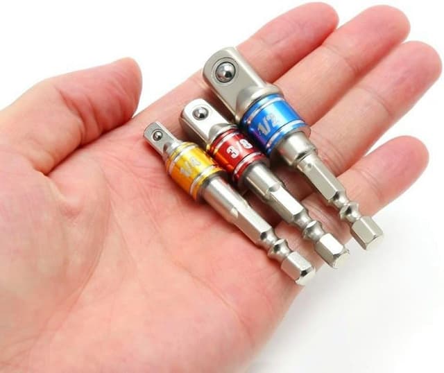 Thumbnail 6 de Newder Adaptateurs porte douilles 3 pièces 1/4 3/8 1/2