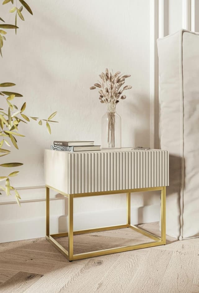 Detalle 2 de Veldio Nachttisch Beistellschrank 44 cm