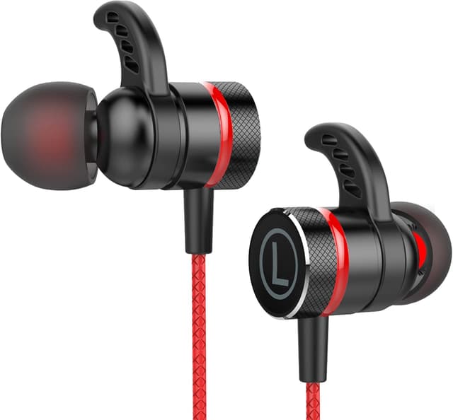 Detalle de KASOTT SoundMaster Pro V1 Gaming Earphones with Dual Audio Drivers, In-Line Mic & Mute Control (3.5mm)
