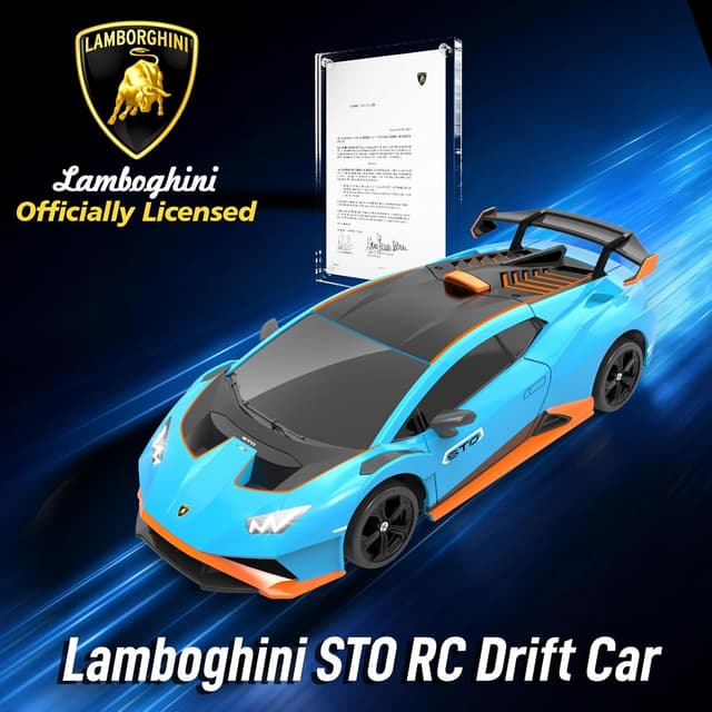 Thumbnail 5 de YONCHER Lamborghini 1:24 RC Drift Auto Blau