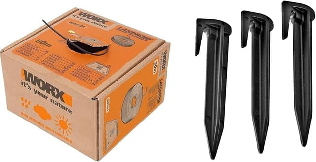 Detalle de WORX WA0184 filo perimetrale aggiuntivo da 50 m per robot rasaerba Landroid (nero)