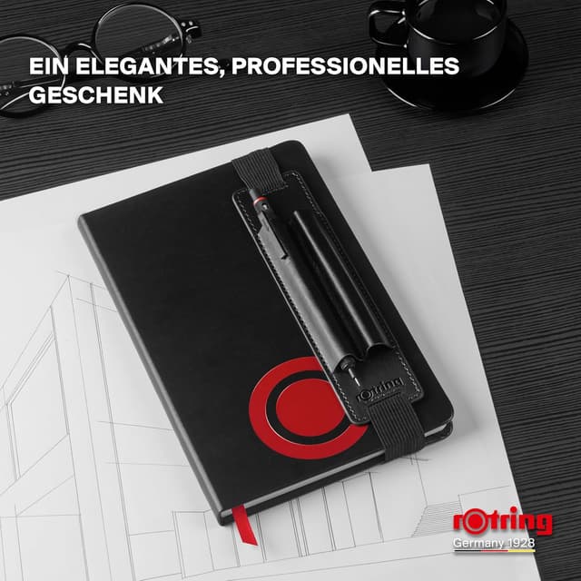 Detalle de Rotring 600 Druckbleistift 0,5 mm Geschenkset mit Etui & Notizbuch