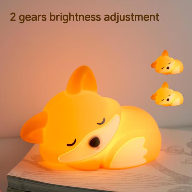 Detalle de JMG-Myratts Kids Fox Silicone Night Light (USB rechargeable, dimmable, timer)