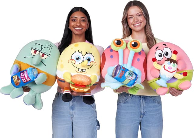 Thumbnail 6 de Snackles Figur „Spongebob Schwammkopf“ (35 cm) – Plüschspielzeug mit Snack-Accessoire