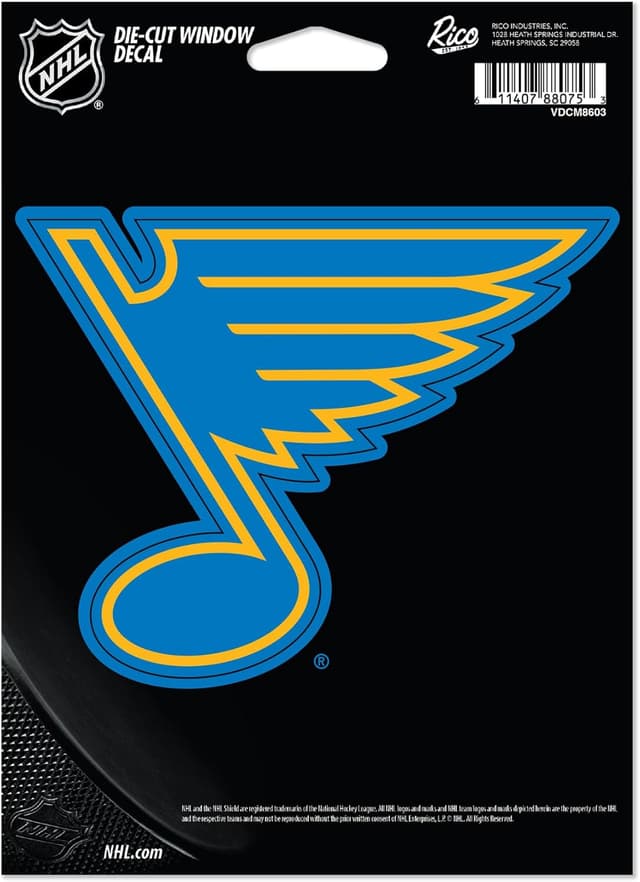 Detalle de NHL Rico Industries Die Cut Vinyl Decal for Columbus Blue Jackets (5 x 7 in)