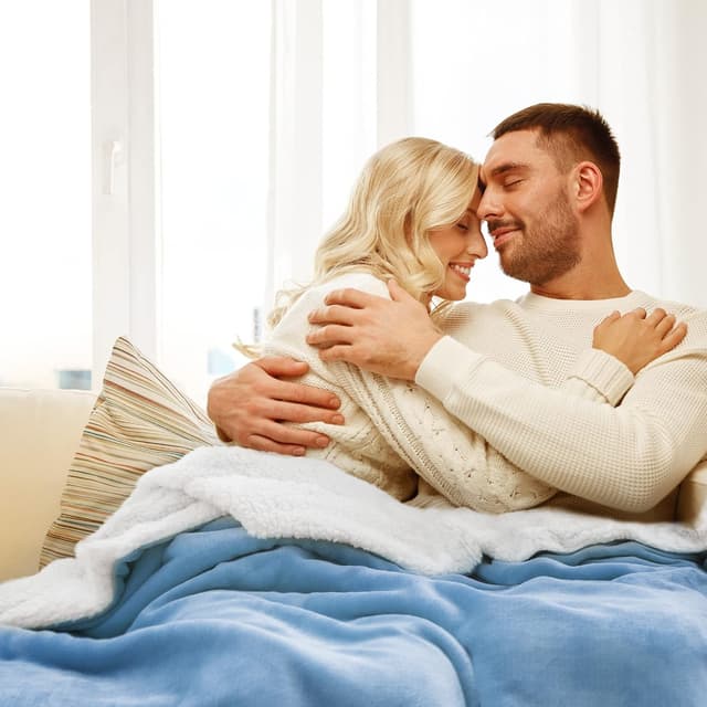 Detalle 1 de BEDSURE Kuscheldecke Sherpa Warm 220x240 cm