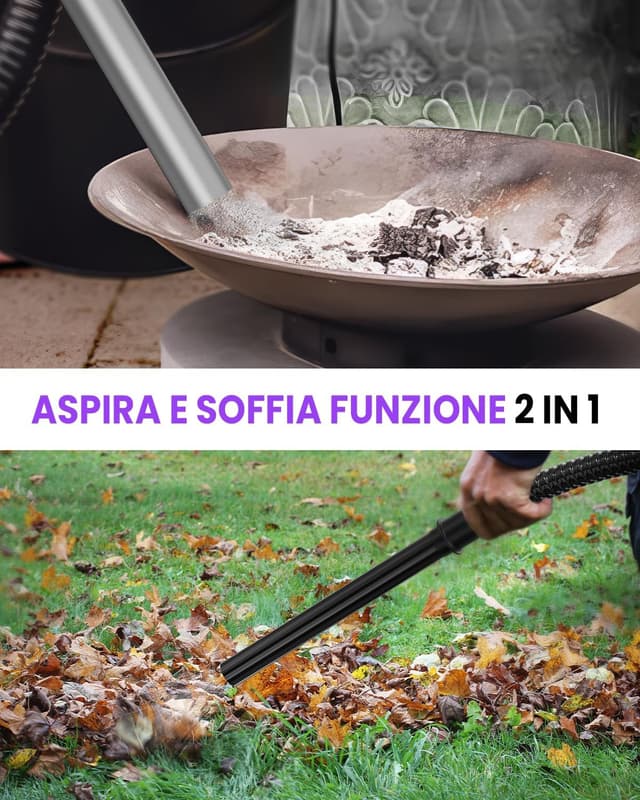 Thumbnail 4 de VANPORE Aspiracenere per stufa pellet 20 L, 1200 W 🧹
