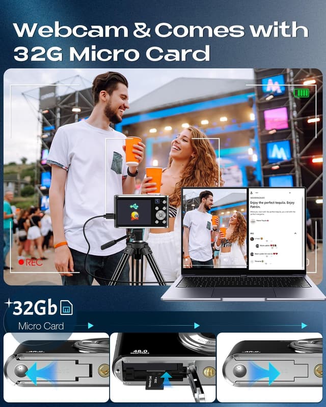 Detalle de Digitalkamera 4K Autofokus 48MP 16X Zoom