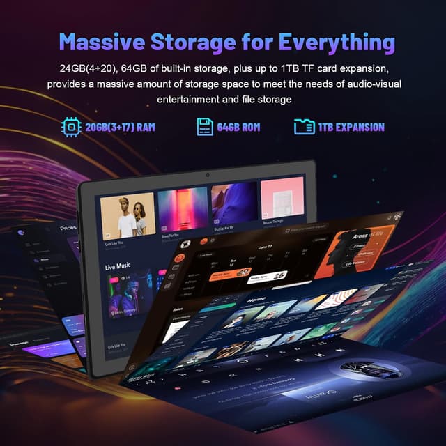 Thumbnail 3 de Gleeso Tablet Android 15 10-inch