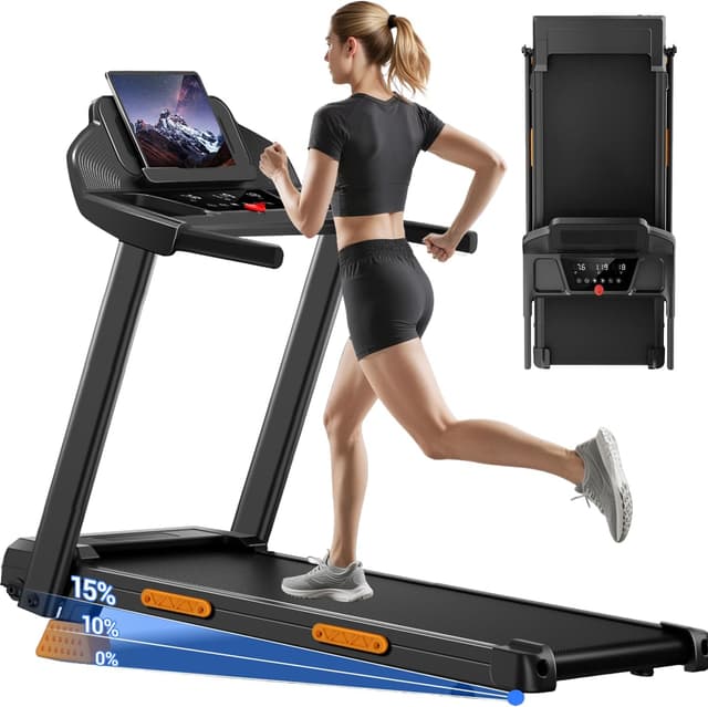 Detalle de UMAY Laufband Zuhause mit 15% Steigung