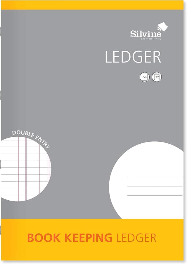 Detalle de Silvine A4 Book Keeping Ledger (Double Entry) – 32 Pages, Ref SJA4L-P (Pack of 6)