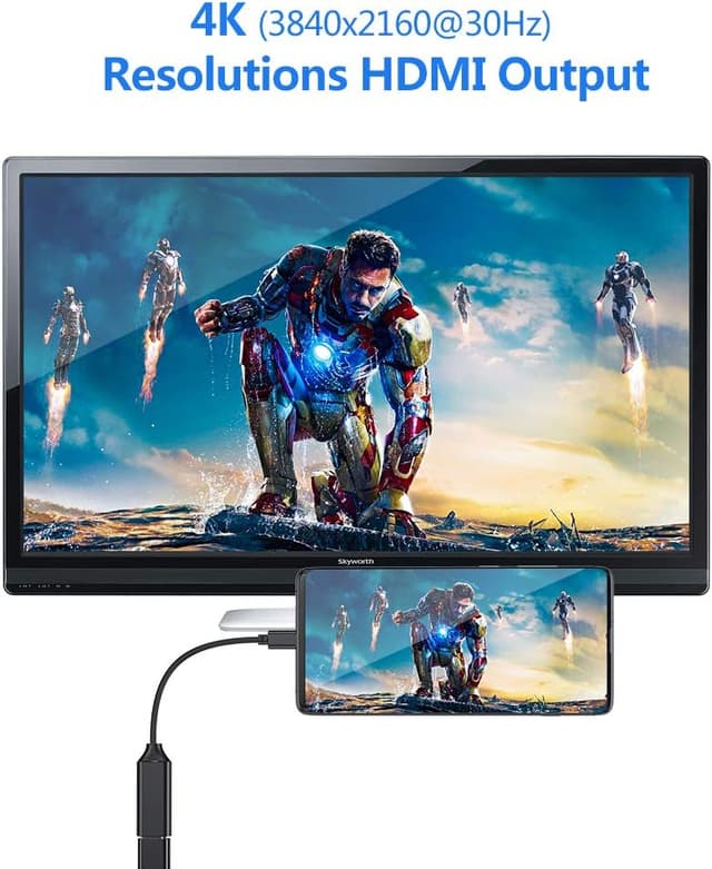 Thumbnail 4 de USB C to HDMI Adapter 4K — Video Audio Output