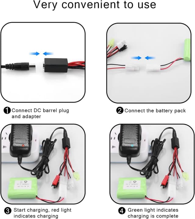 Thumbnail 4 de Caricabatterie Airsoft NIMH/NICD 2,4-12V 500-800mA