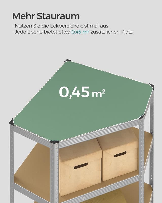 Detalle 2 de Eckregal SONGMICS GLR080E01 mit 875 kg