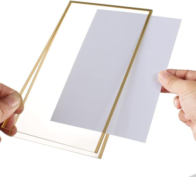 Detalle 2 de LUOBAO 5x7 Gold Acrylic Sign Holder 12 Pack 🪧