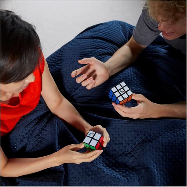 Detalle de Duo Pack Cubo di Rubik: Originale 3x3 e Mini 2x2, rompicapo a incastro e colori per adulti e bambini dagli 8 anni in su