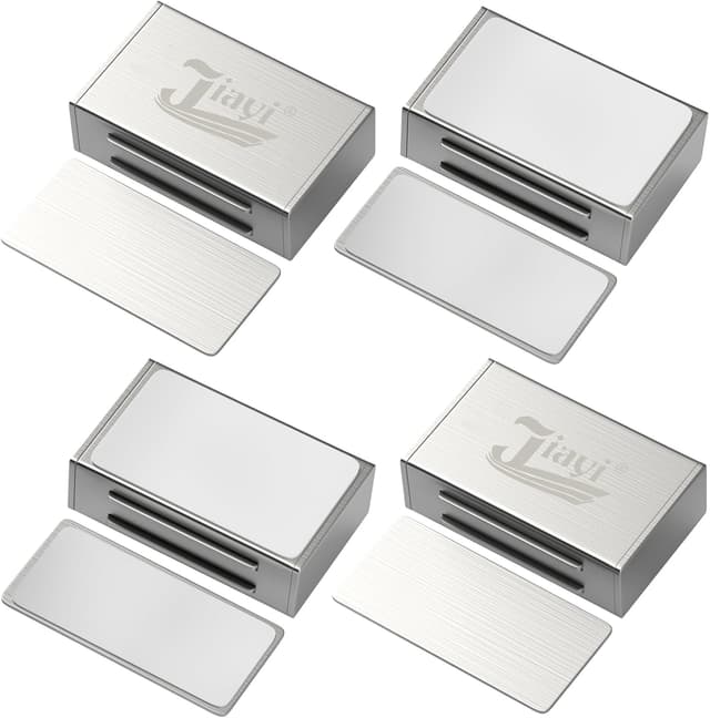 Detalle de Jiayi Calamita porta adesiva magnetica 4 pz con chiusura magnetica per ante e cassetti