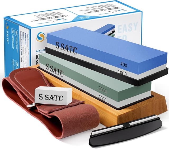 Detalle de S SATC Premium Schleifstein Set 400–8000 Körnung