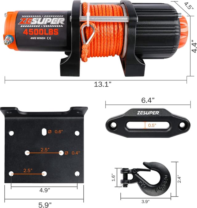 Thumbnail 4 de ZESUPER 4500 lb winch 🛠