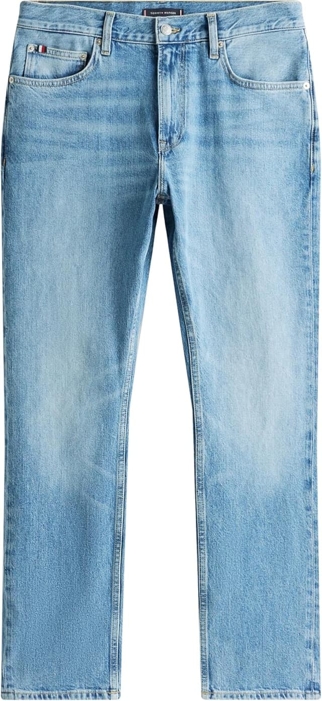 Detalle 2 de Tommy Hilfiger Men’s Regular Fit Mercer Mid Rise Jeans (Straight 5-pocket)
