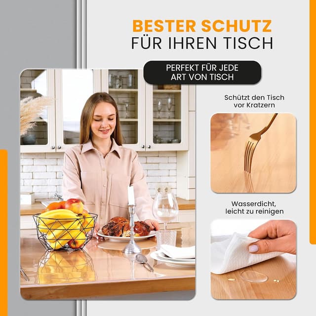 Detalle de SCHUTZ-FUX Tischfolie 2mm transparent 90 x 140 đ