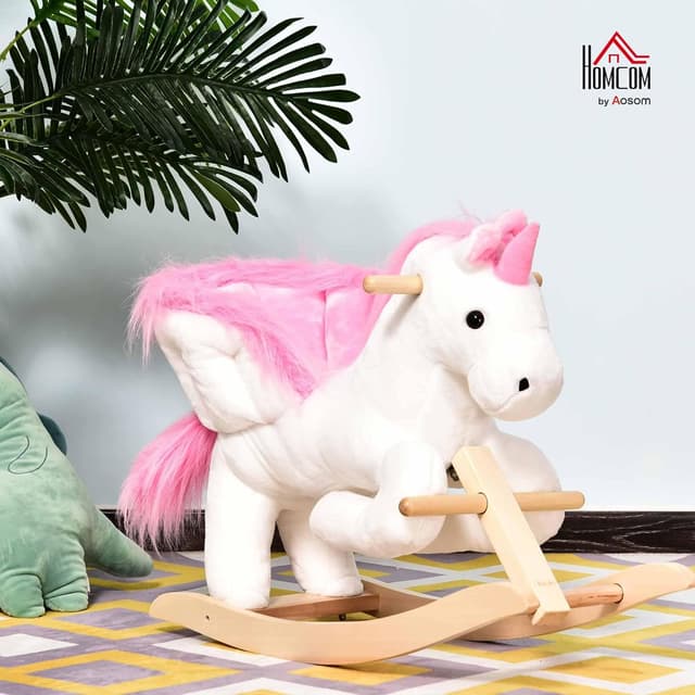 Thumbnail 1 de HOMCOM Kids Rocking Unicorn Toy