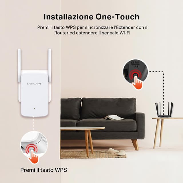 Thumbnail 6 de MERCUSYS ME30 Ripetitore WiFi AC1200 1200 Mbps