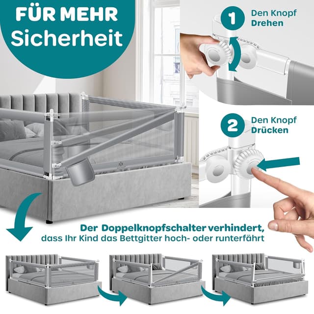 Thumbnail 2 de KESSER Bettschutzgitter 180 cm