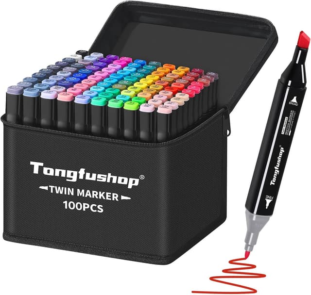 Detalle de Tongfushop 100 colour permanent markers