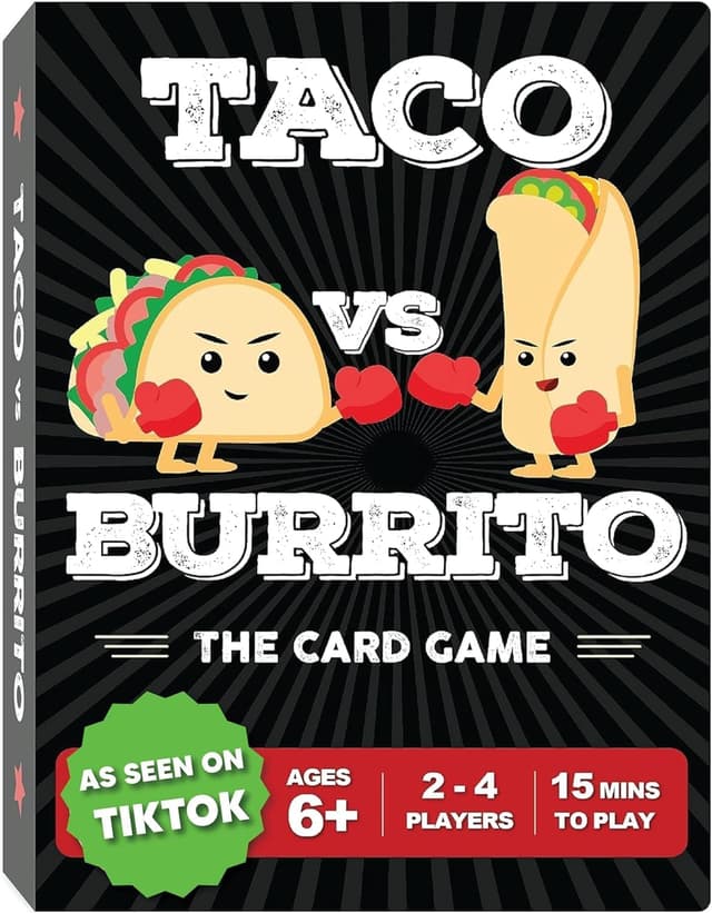 Detalle de Taco vs Burrito strategic card game 56 cards