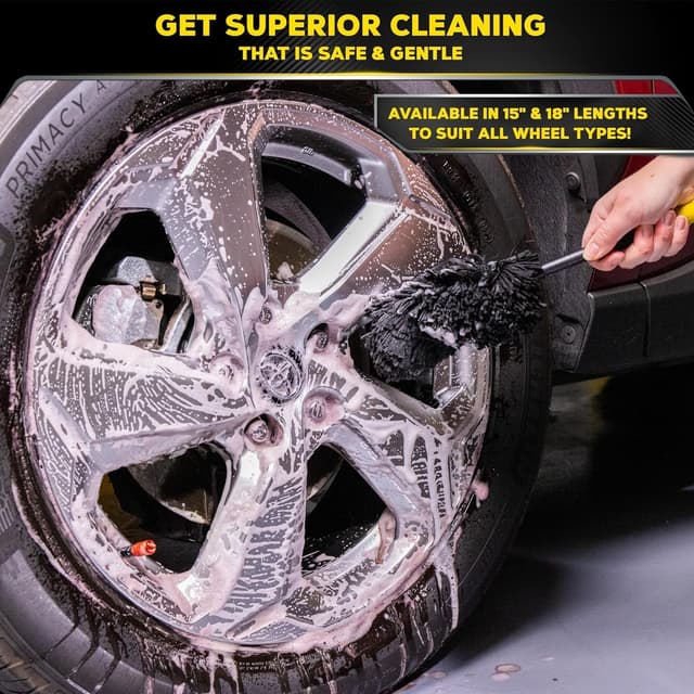 Detalle de Meguiar’s X1902EU Supreme Microfibre Wheel Brush (Medium) for Safe Wheel Cleaning