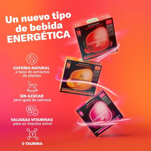 Thumbnail 1 de waterdrop® Microdrink Energy Drink 🍇🌟 36 Pastillas Saborizantes
