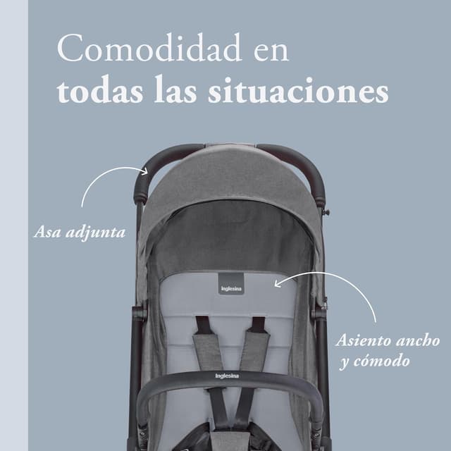 Thumbnail 3 de Inglesina Sketch 🚶♂️ Silla de Paseo Ligera y Compacta, Gris