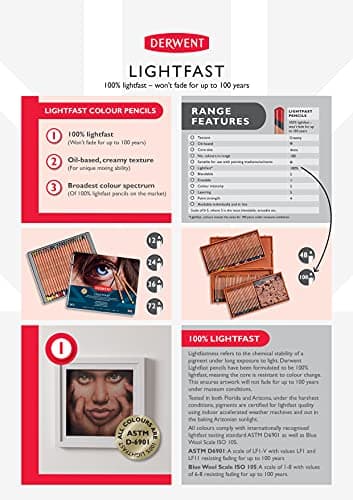 Thumbnail 8 de Derwent Lightfast 24 Lápices de Colores en Caja Metálica