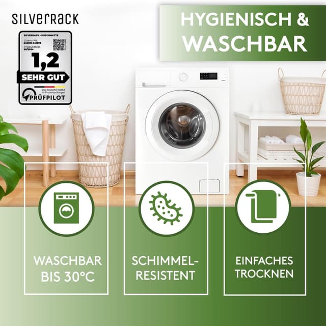 Thumbnail 4 de SilverRack Tapis antidérapant douche 53 x 53 cm 📐