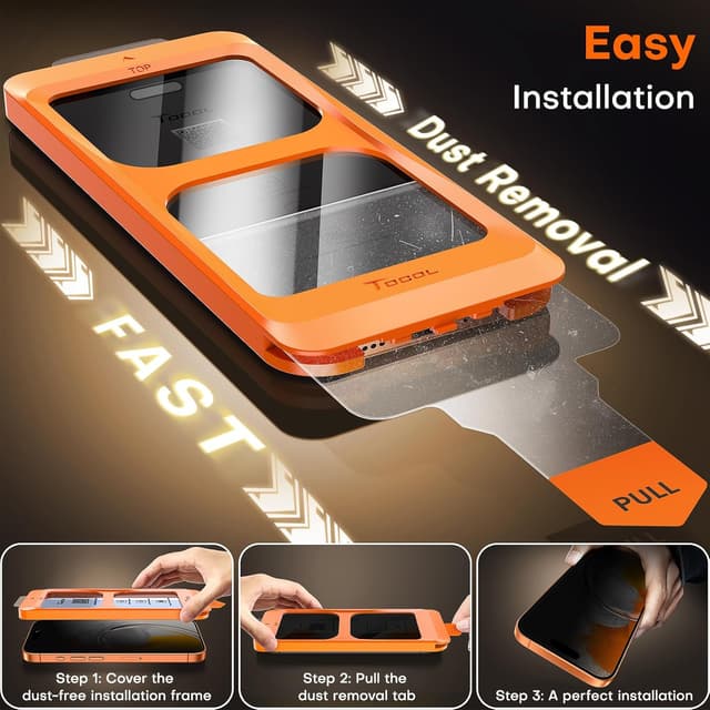 Thumbnail 4 de TOCOL iPhone 17 Pro Max privacy glass 6.9-inch