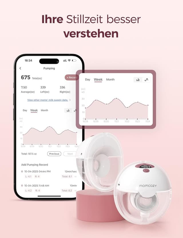 Thumbnail 2 de Momcozy M5 Smart Milchpumpe 2er Pack 700 mAh