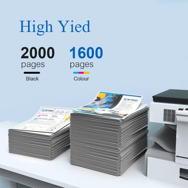 Detalle 2 de Skydo 953XL 4 cartucce rigenerate (Nero, Ciano, Magenta, Giallo) compatibili con HP OfficeJet Pro