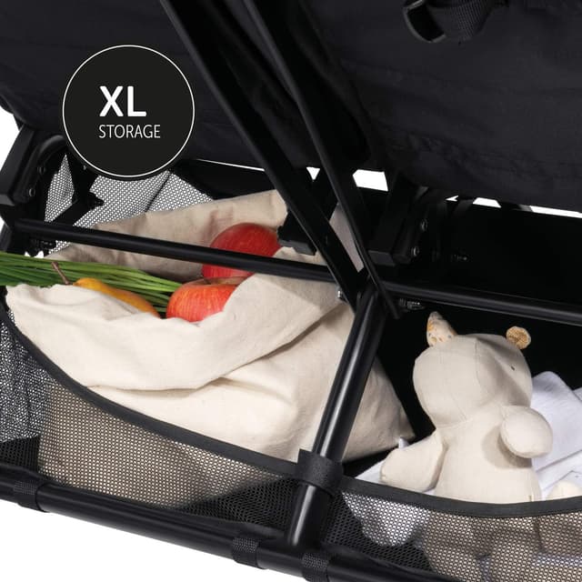 Detalle de hauck Passeggino Doppio Swift X Duo: gemellare leggero e pieghevole a una mano, reclinabile dalla nascita