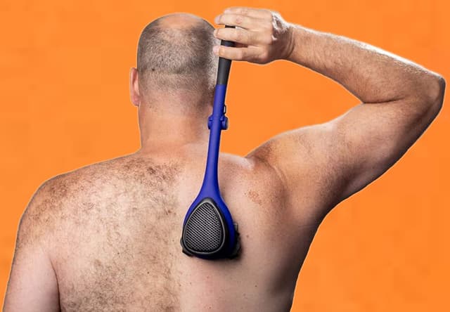Detalle de baKblade 2.0 Elite Plus Rückenrasierer für Herren – Body Shaver für Brust & Rücken (Ersatzklingen enthalten)