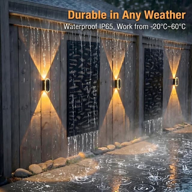 Thumbnail 4 de ELLASAY Solar Fence Lights 6-Pack IP65