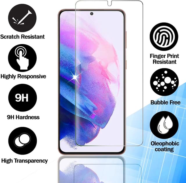 Detalle de RKINC Panzerglas-Schutzfolie (3er-Set) für Samsung Galaxy S25 Ultra – kratzfest, blasenfrei, splittersicher