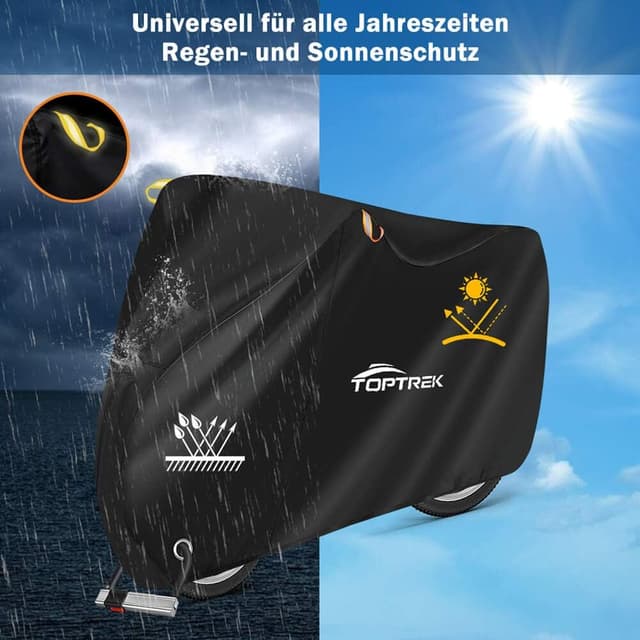 Detalle 2 de toptrek Fahrradabdeckung 210D für 3 Fahrräder 220