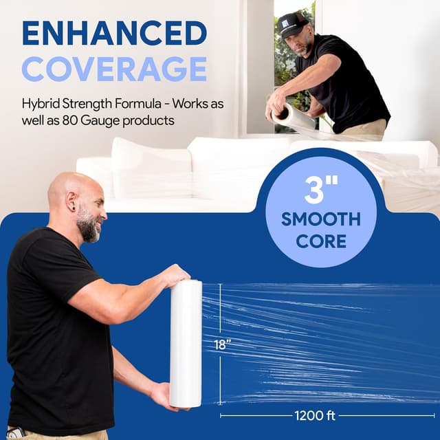 Thumbnail 4 de International Plastics Co. 18" Stretch Film 1200 ft