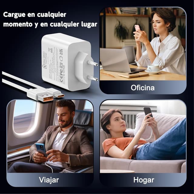 Thumbnail 6 de Cargador USB C 66W rápido para Huawei y Honor