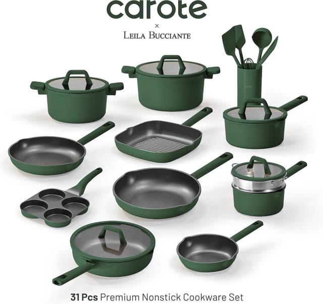 Thumbnail 4 de CAROTE 31PCS Nonstick Cookware Set