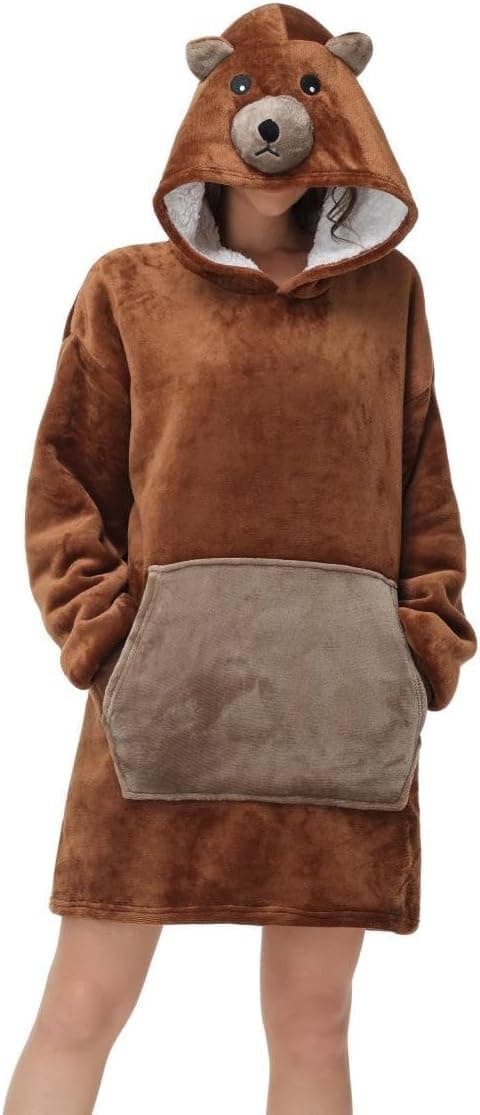 Detalle 2 de chuangminghangqi Kuscheldecke Hoodie Groß