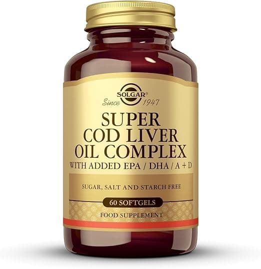 Detalle de Solgar Super Cod Liver Oil Complex 30 Cápsulas 🐟