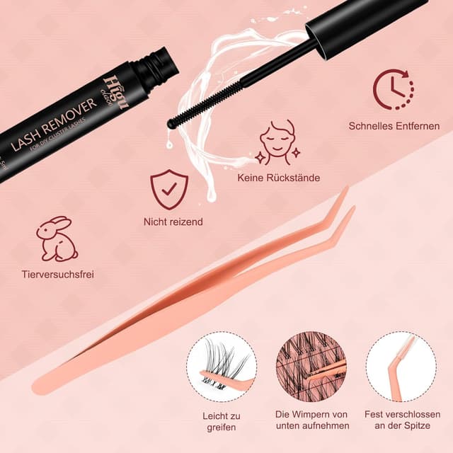 Detalle 1 de Higu clace Manga-Lashes Wimpern-Set 144